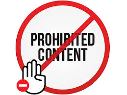 Image result for prohibited content